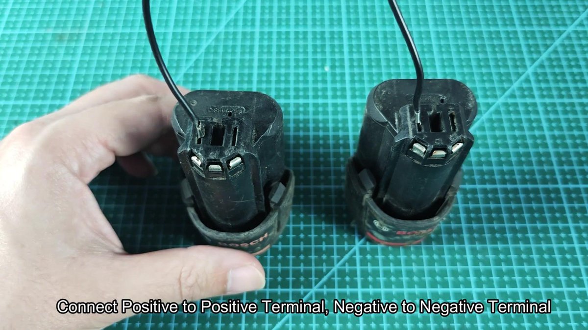 Bosch batteries with wires attached