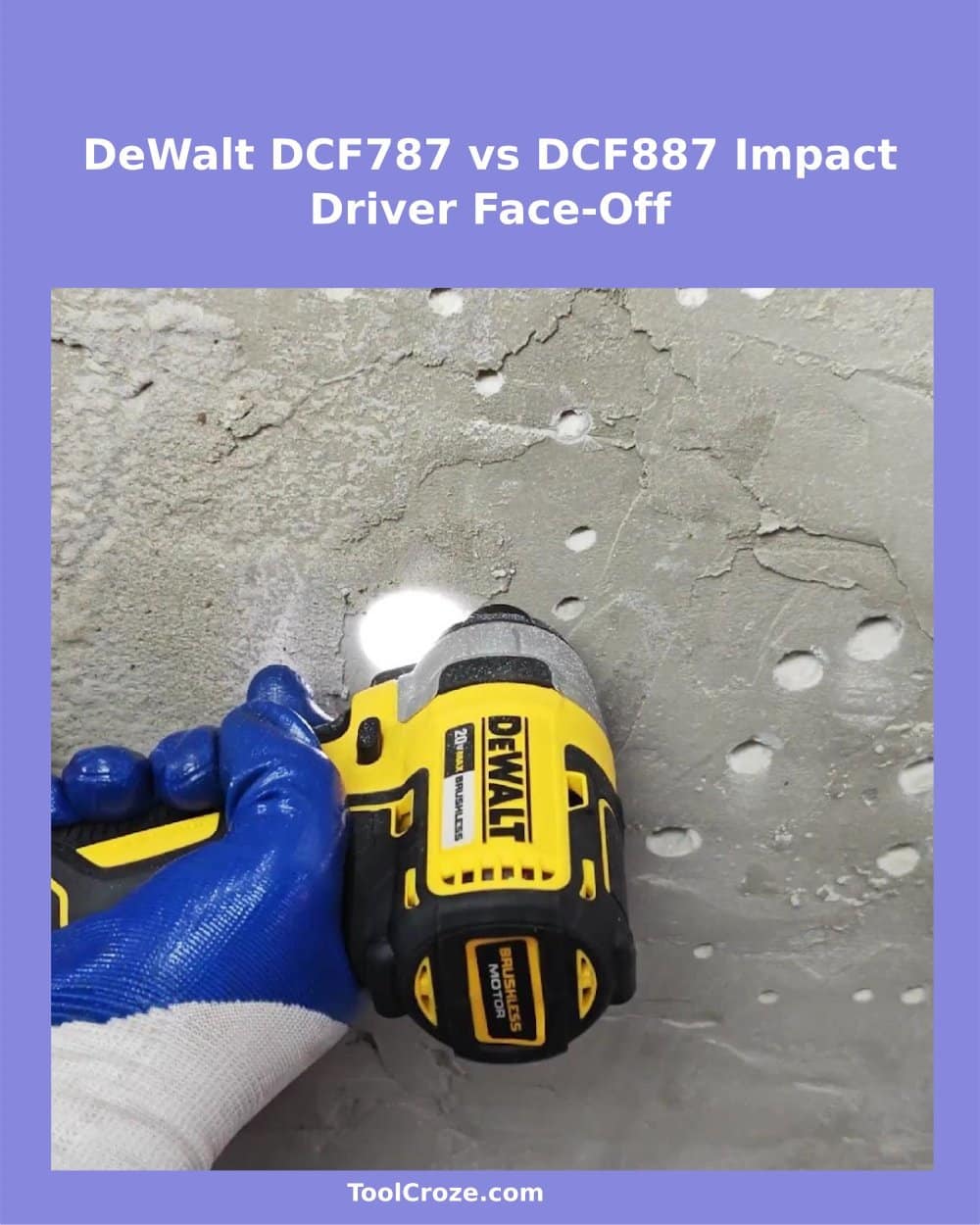 DeWalt DCF787 vs DCF887 Impact Driver Comparison