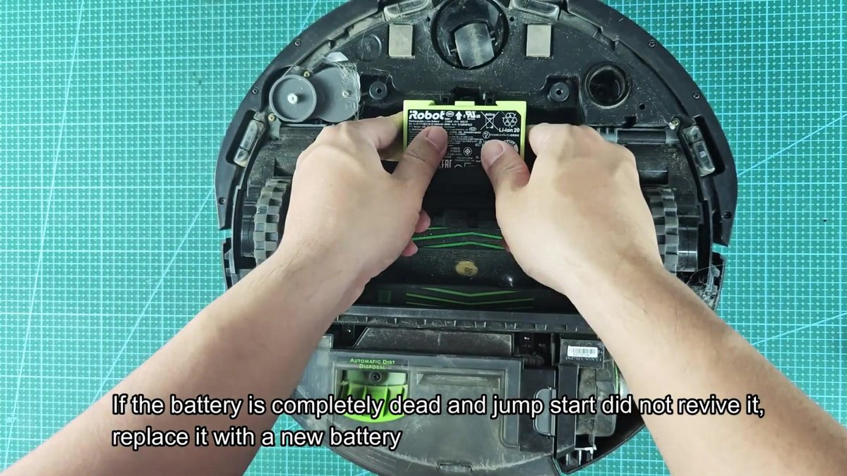 iRobot battery replacement in robotic vacuum