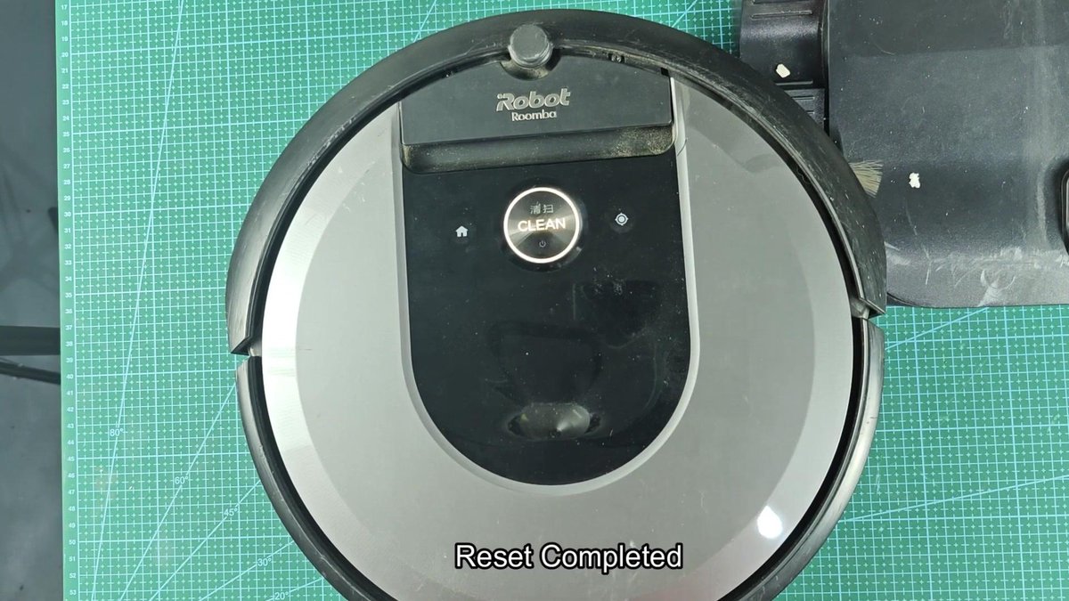 iRobot Roomba with reset completed message
