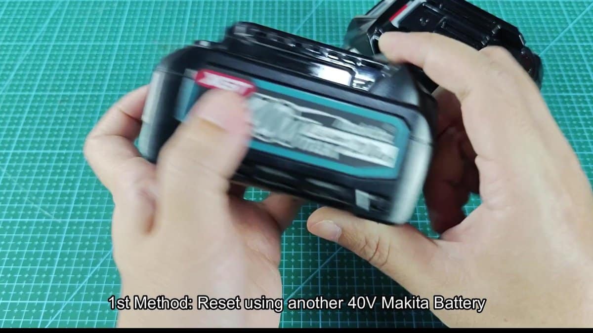 Makita 40V battery being reset
