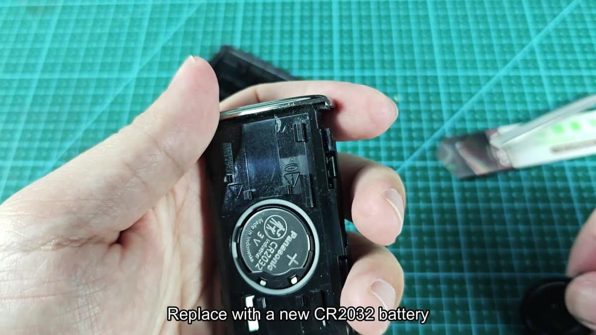 Panasonic CR2032 battery in device housing