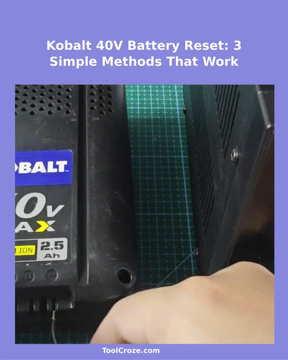Revive Kobalt 40V Battery: 3 Reset Methods