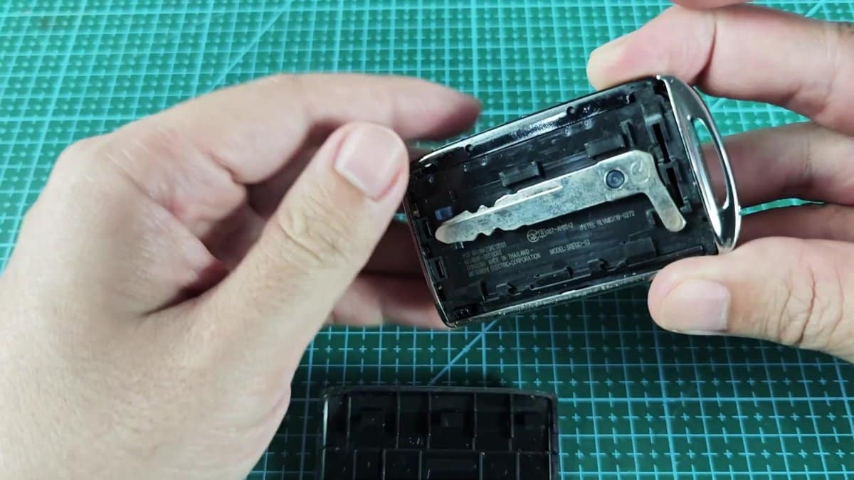 Stapler with open bottom showing mechanism