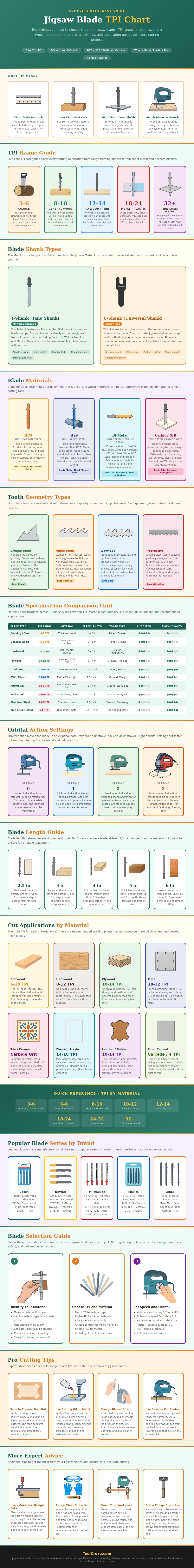 Jigsaw Blade Tpi Chart