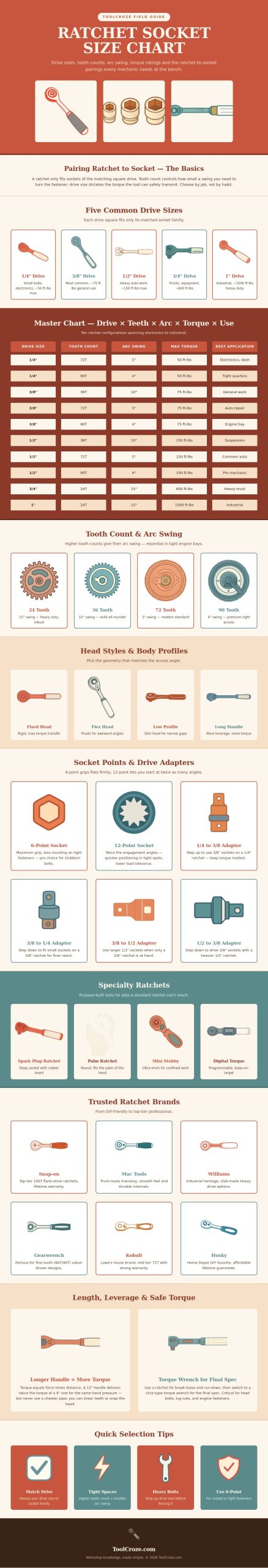 Ratchet Socket Size Chart