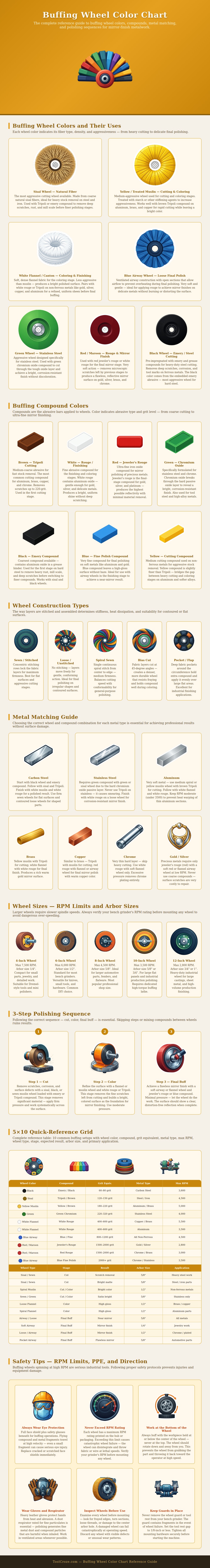 Buffing Wheel Color Chart