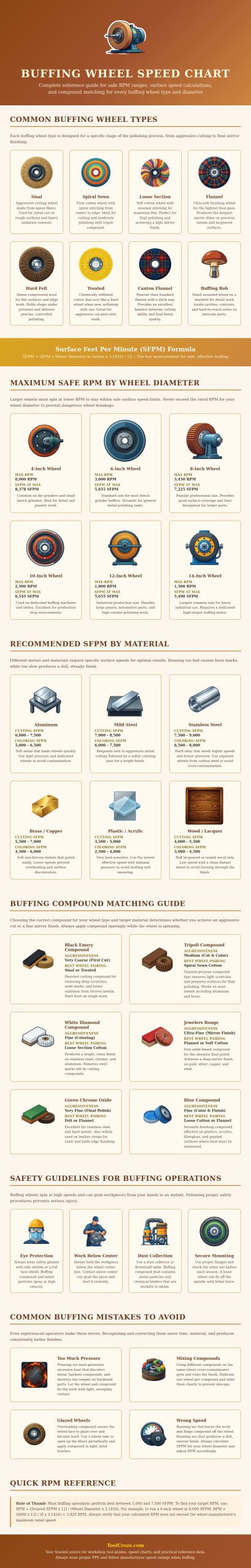 Buffing Wheel Speed Chart