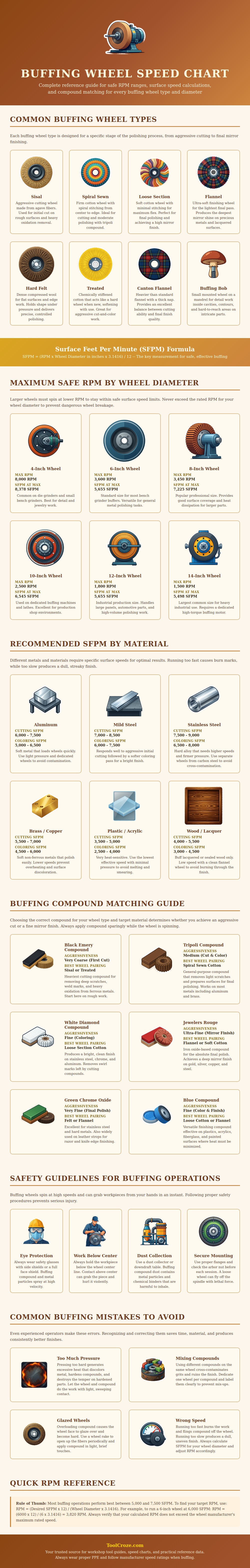 Buffing Wheel Speed Chart