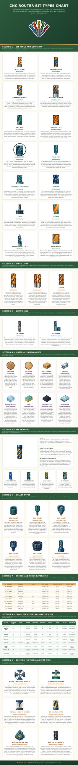 Cnc Router Bit Types Chart