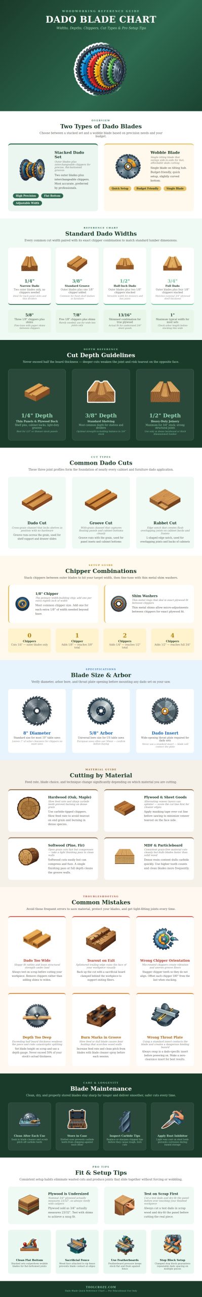 Dado Blade Chart