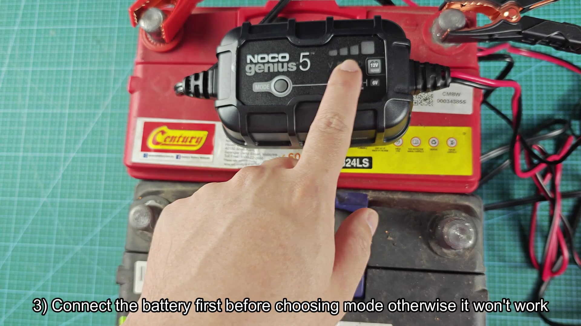 12V mode indicator lit on Genius 5