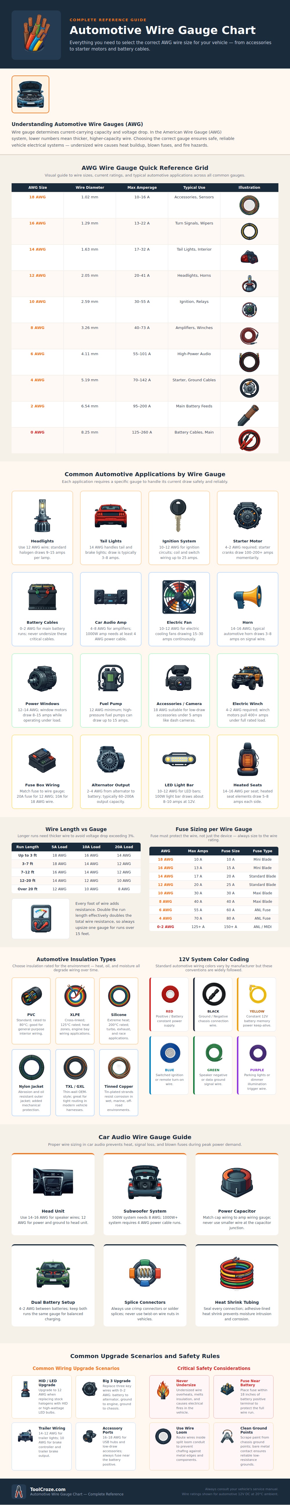 Automotive Wire Gauge Chart