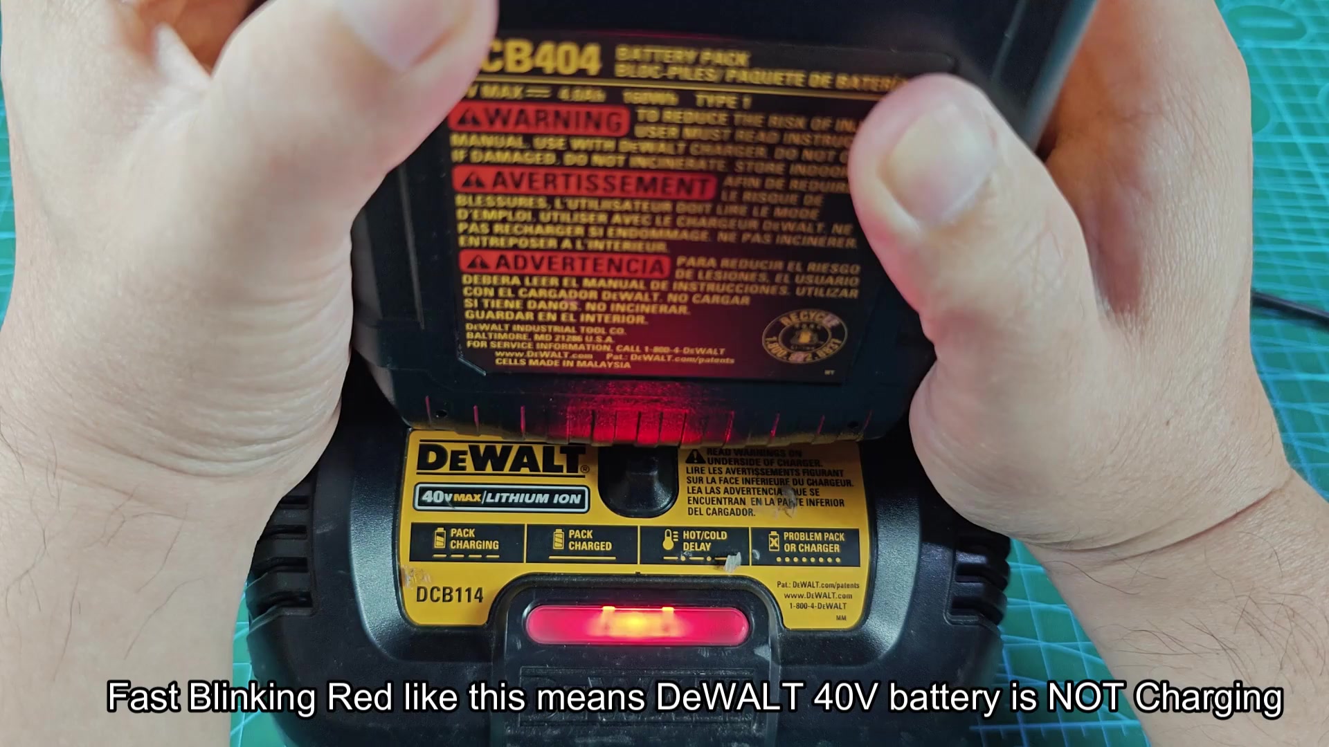 Dewalt 40v Battery Not Charging? That Fast Blinking Red Light