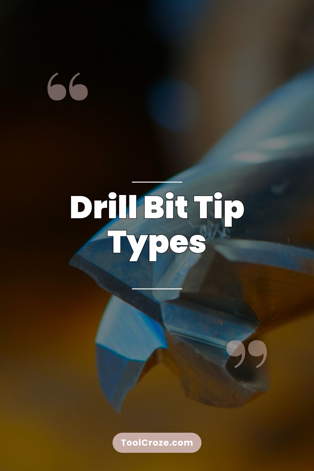 Drill Bit Tip Types