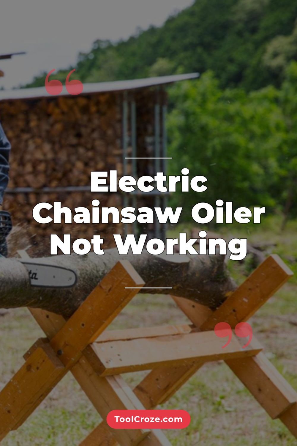 Electric Chainsaw Oiler Not Working