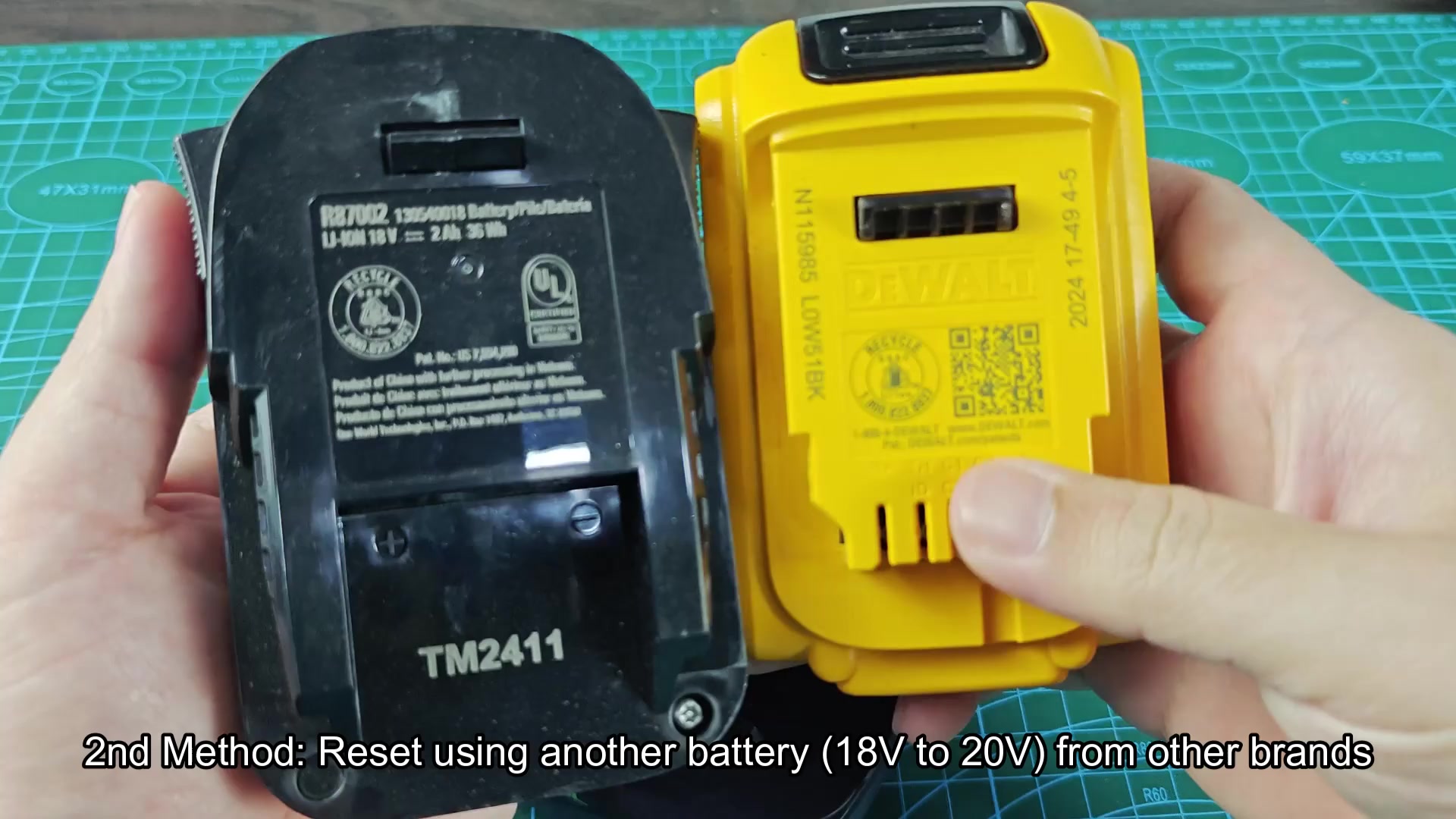 Festool and DEWALT batteries for cross-brand reset Festool and DEWALT batteries for cross-brand reset