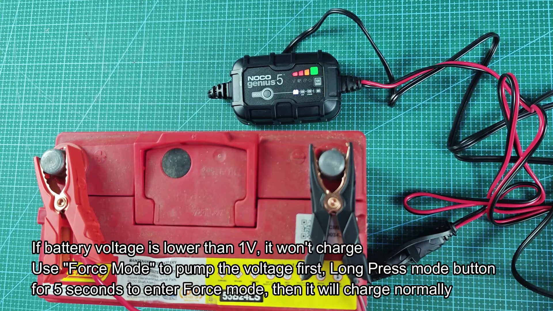 Genius 5 Force Mode activated on dead battery