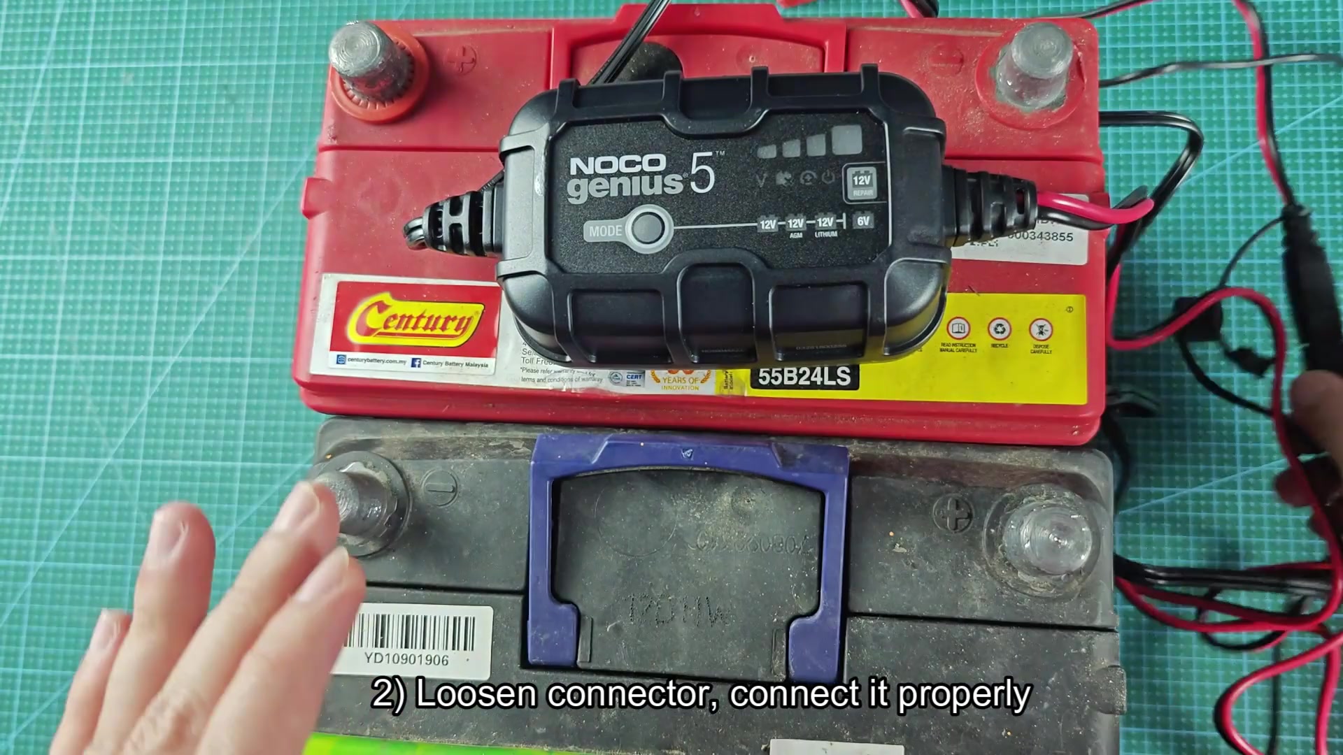 Inline connector being reconnected properly