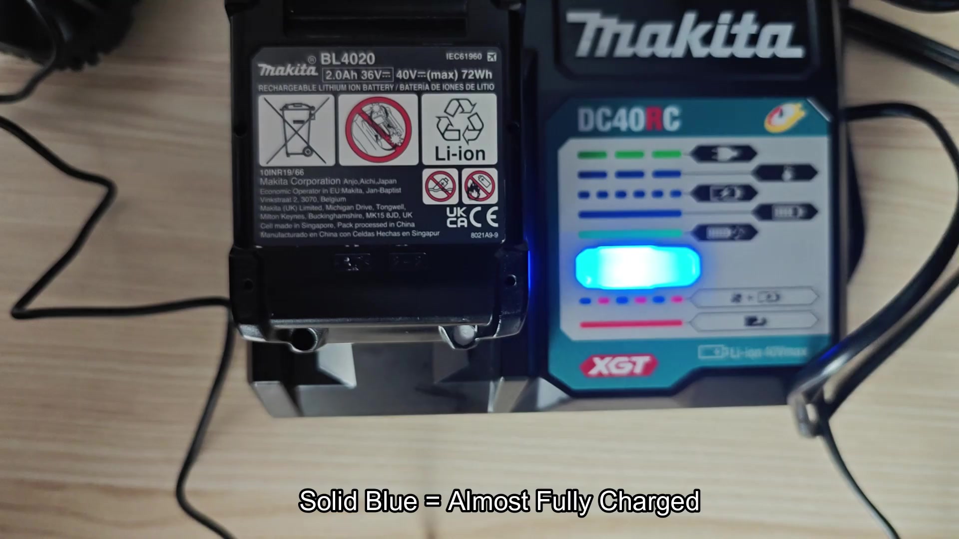 Makita Dc40rc 40v Charger Lights: Solid Red, Blinking Blue-red, and More