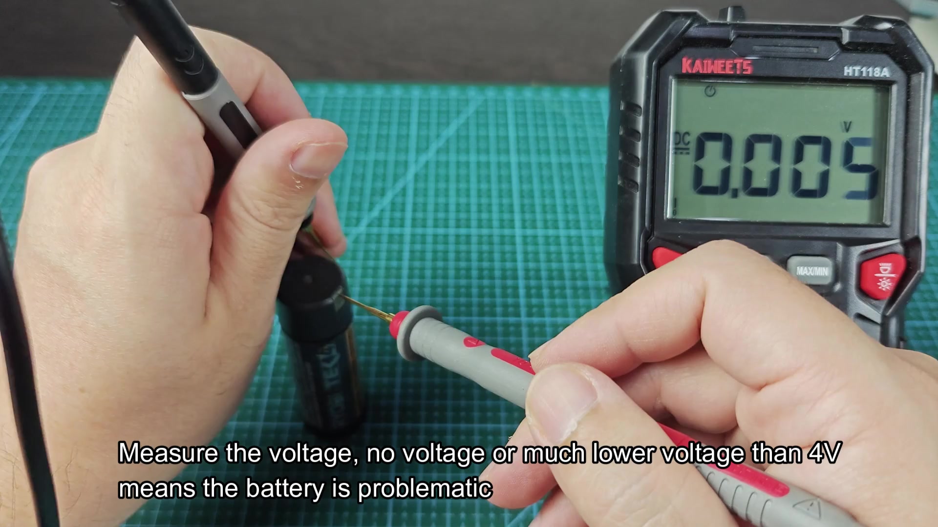 Multimeter reads 0.509V on dead battery