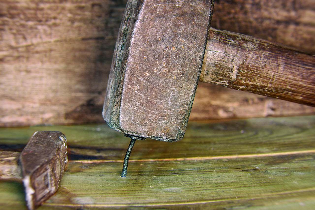 nails and hammer nails and hammer
