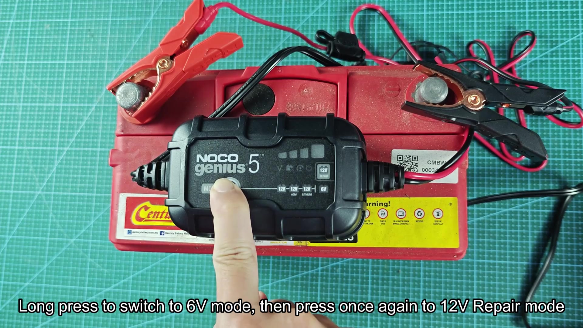 NOCO Genius 5 switching from 6V to 12V Repair mode NOCO Genius 5 switching from 6V to 12V Repair mode