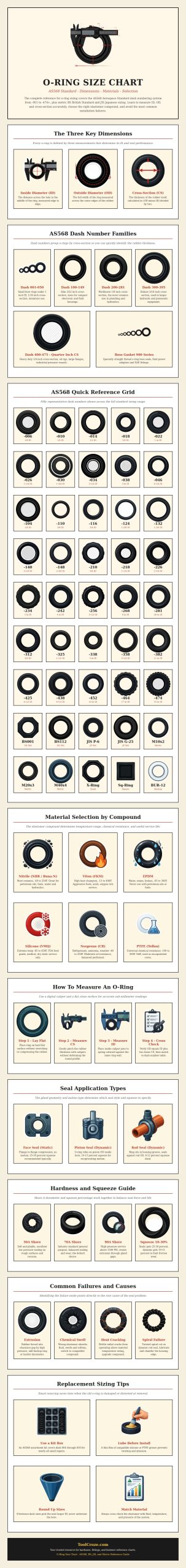 O Ring Size Chart