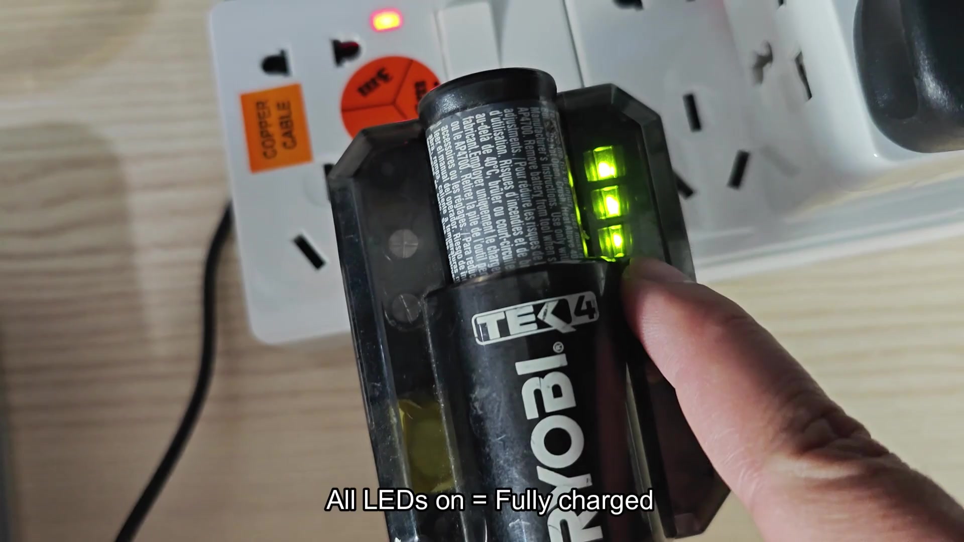 Ryobi Ap4700 4v Charger Led Indicators Explained