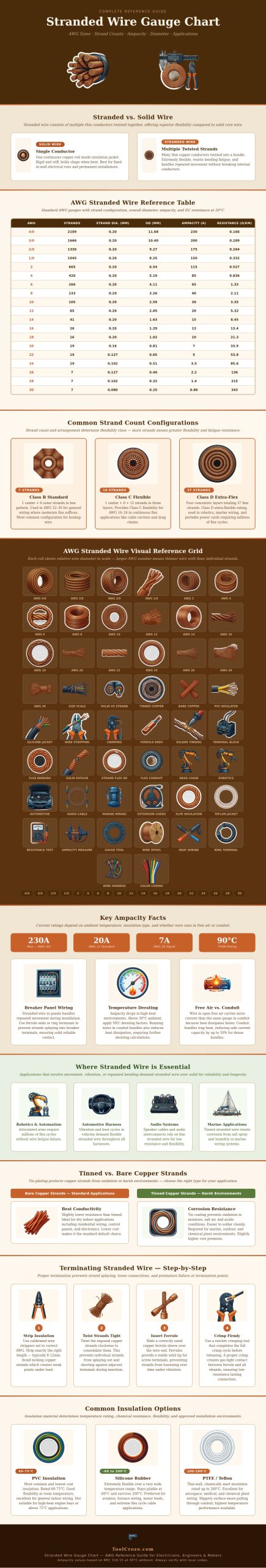 Stranded Wire Gauge Chart