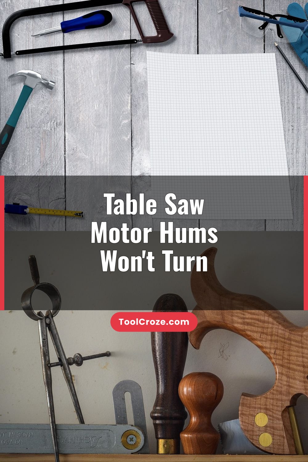 Table Saw Motor Hums Won't Turn