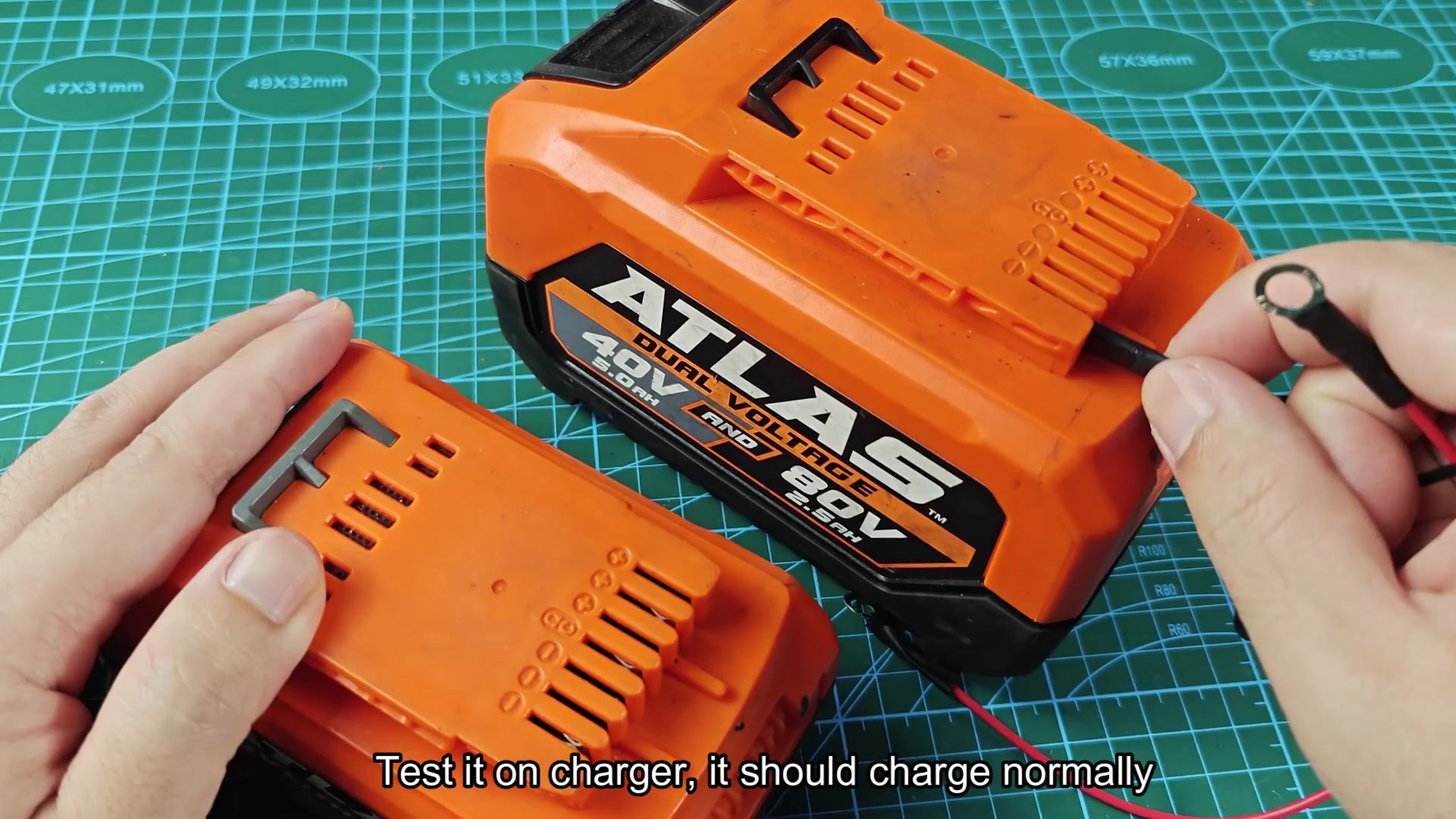 Testing revived Atlas battery on charger