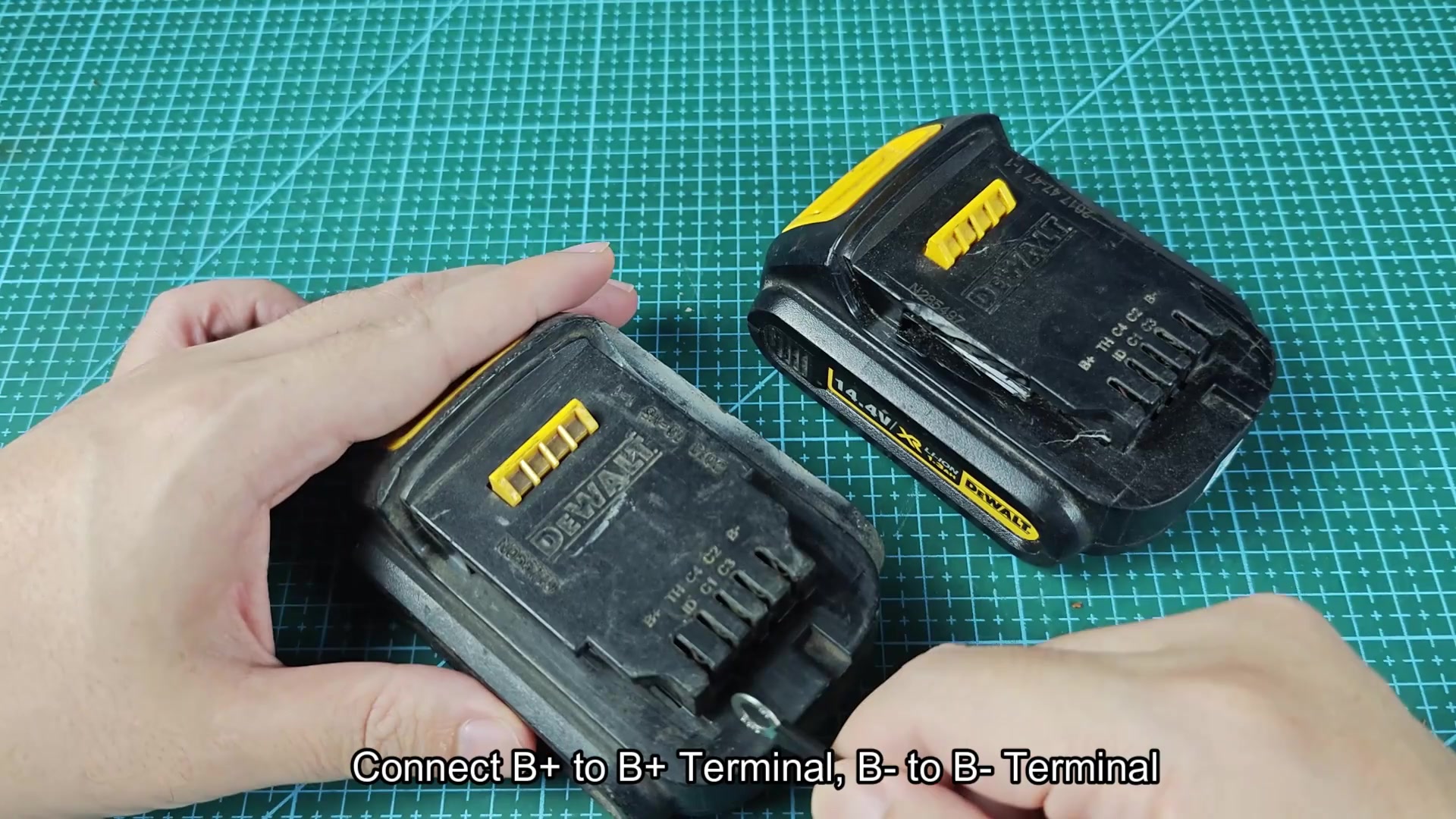 Wires connecting B+ and B- terminals between batteries Wires connecting B+ and B- terminals between batteries