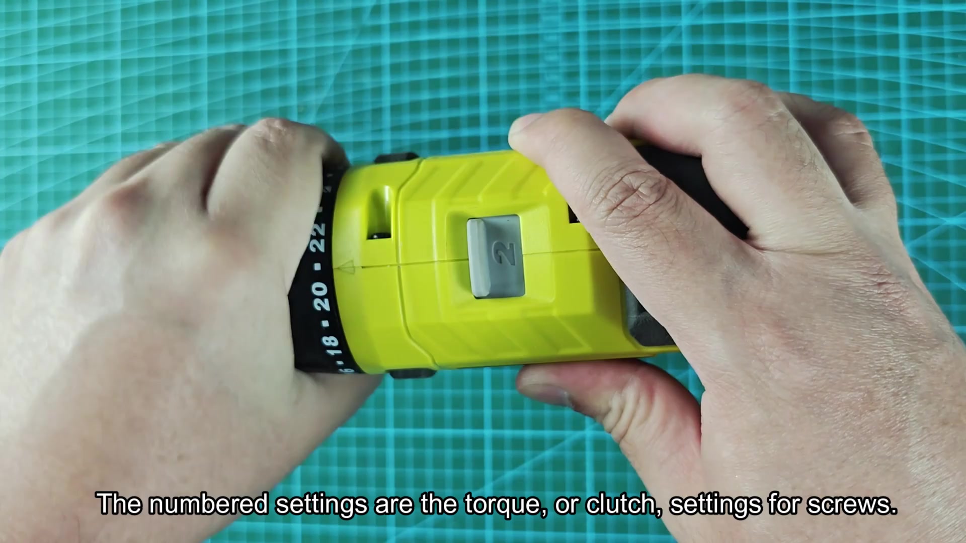 Adjust torque clutch settings for screws