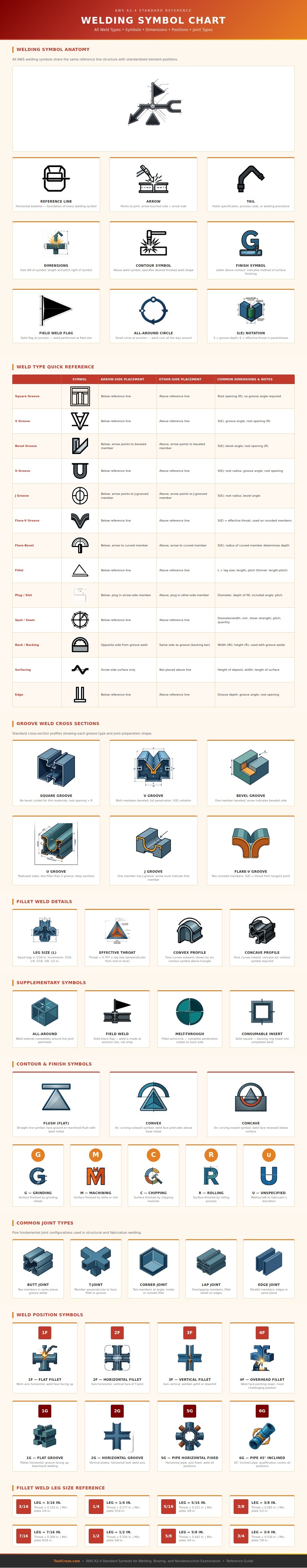 Aws Welding Symbol Chart