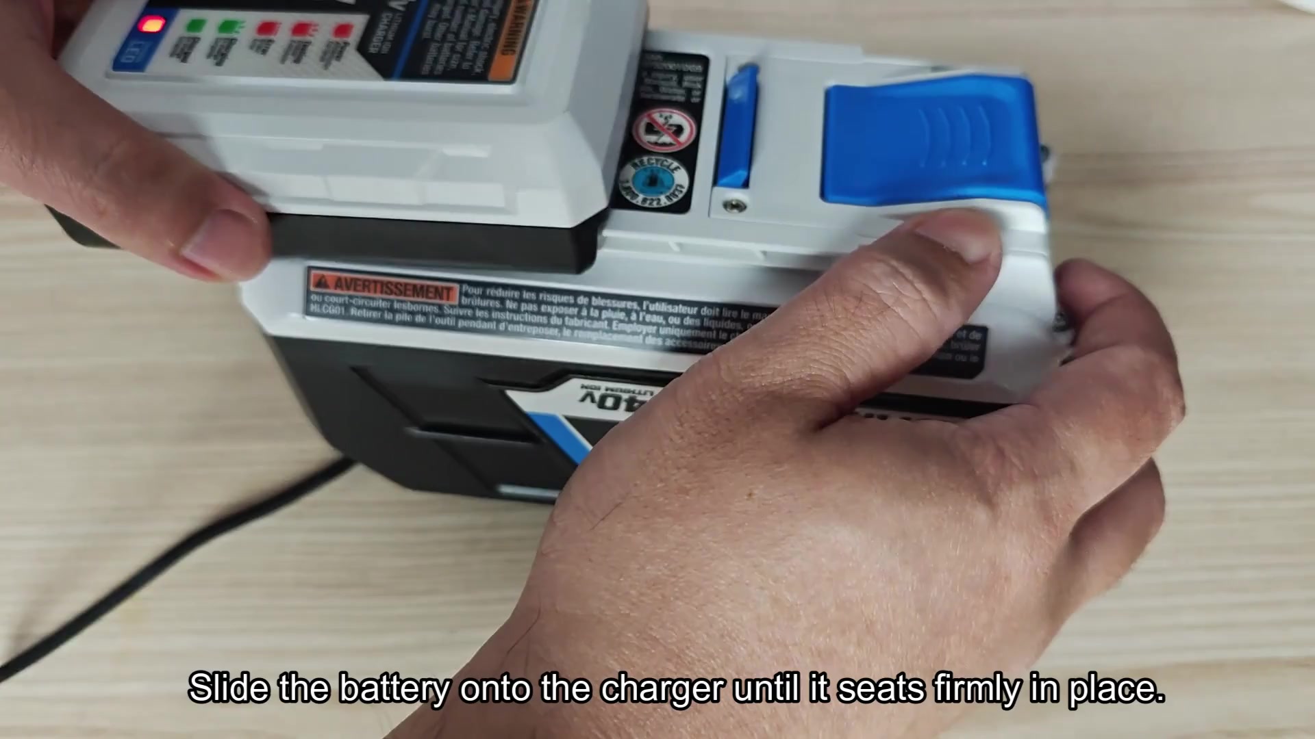 Battery seated on HART charger firmly Battery seated on HART charger firmly