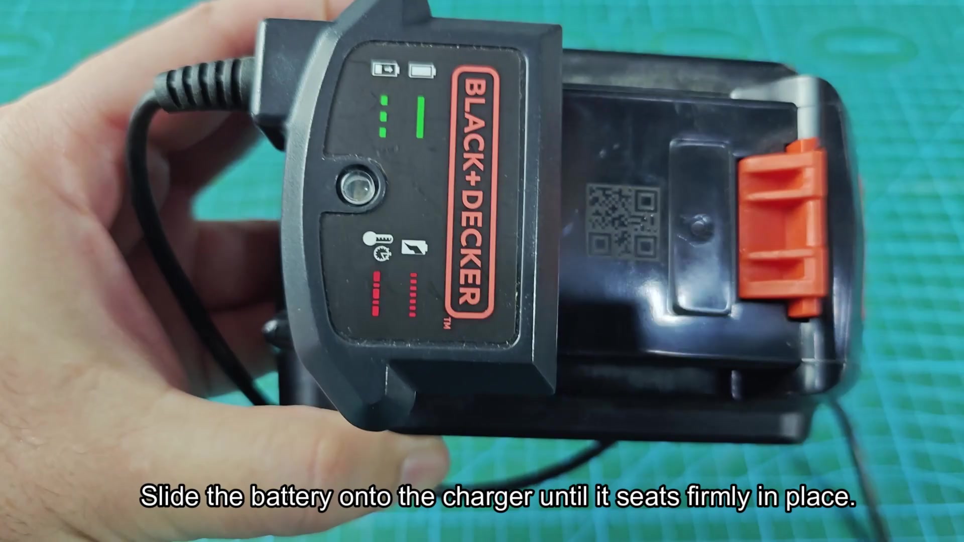 Blinking green light means battery is charging