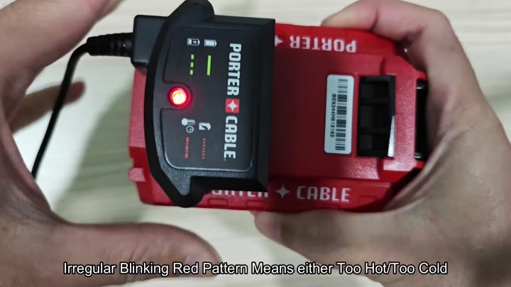 Blinking red light indicates temperature issue Blinking red light indicates temperature issue