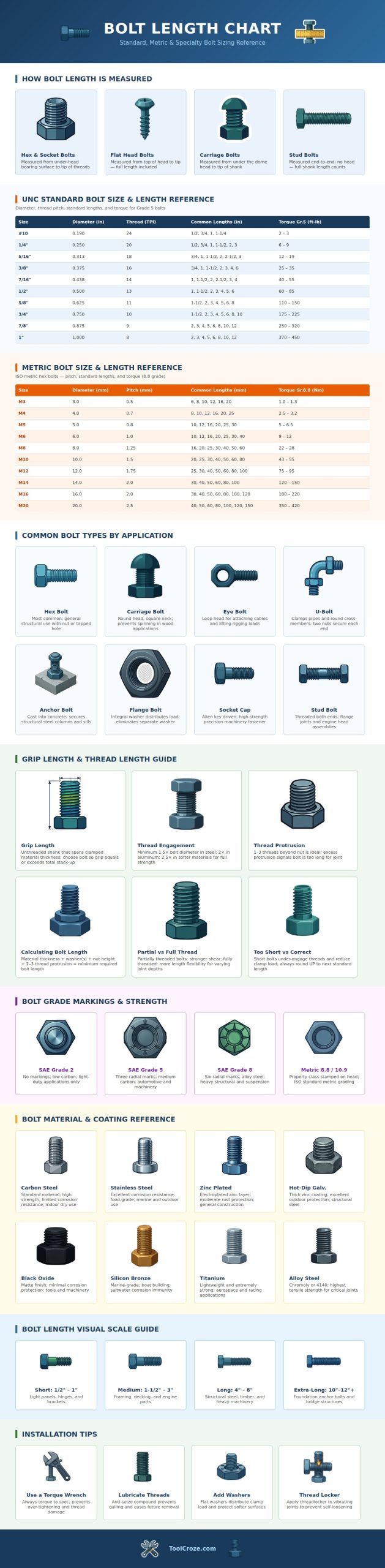 Bolt Length Chart