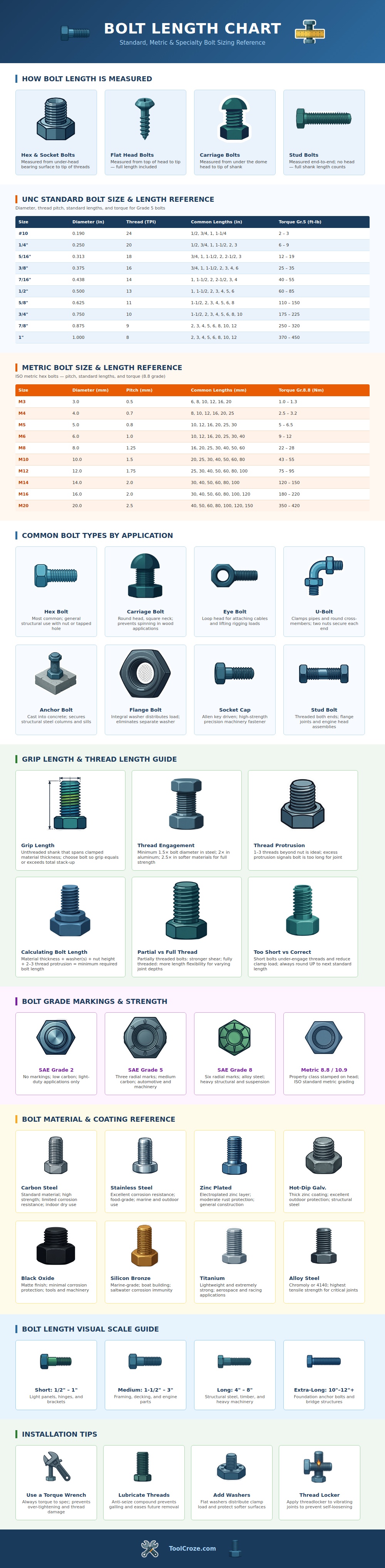 Bolt Length Chart