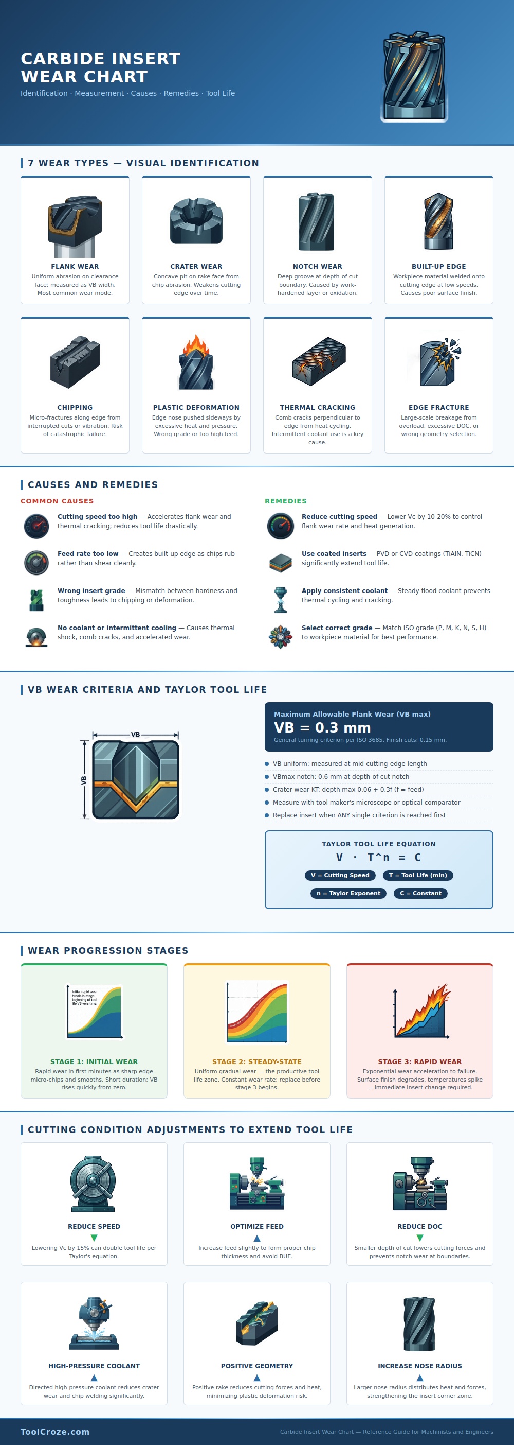 Carbide Insert Wear Chart