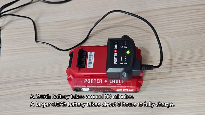 Charger displays full charge times Charger displays full charge times