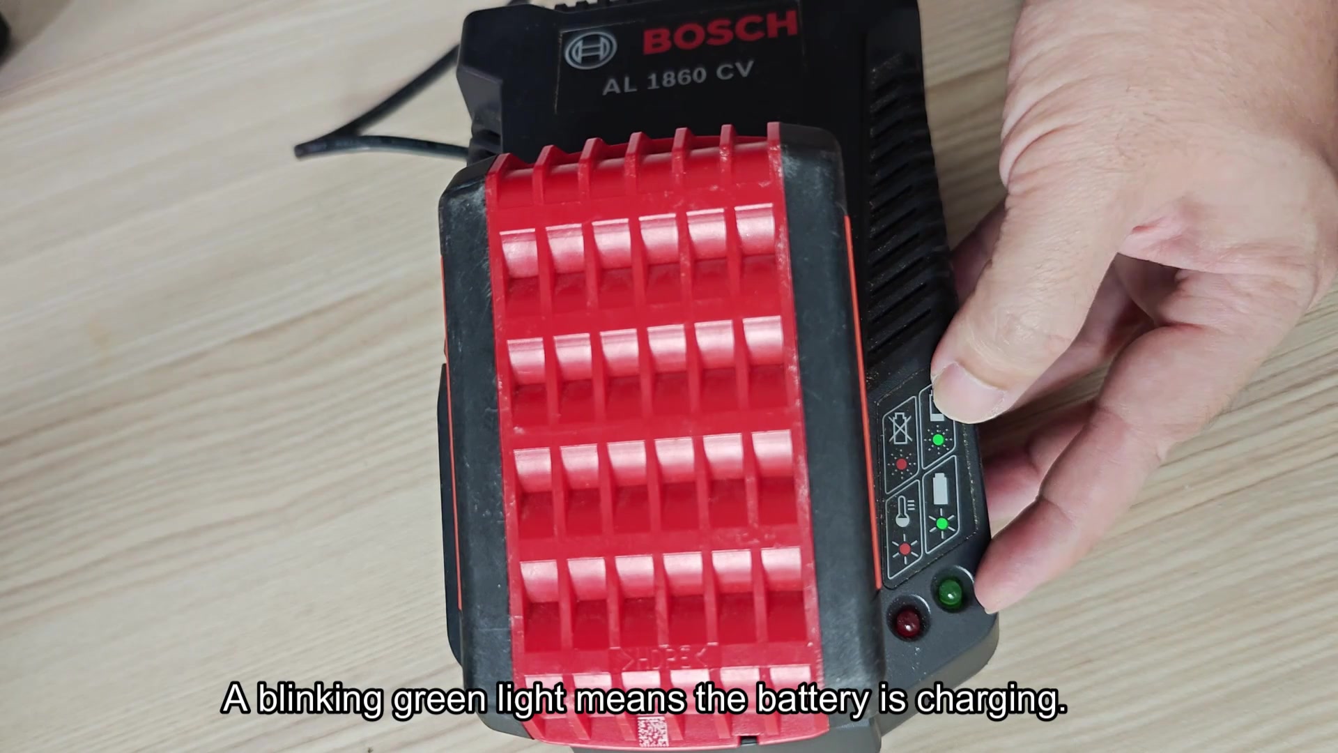 Charging time for 2.0Ah battery shown Charging time for 2.0Ah battery shown