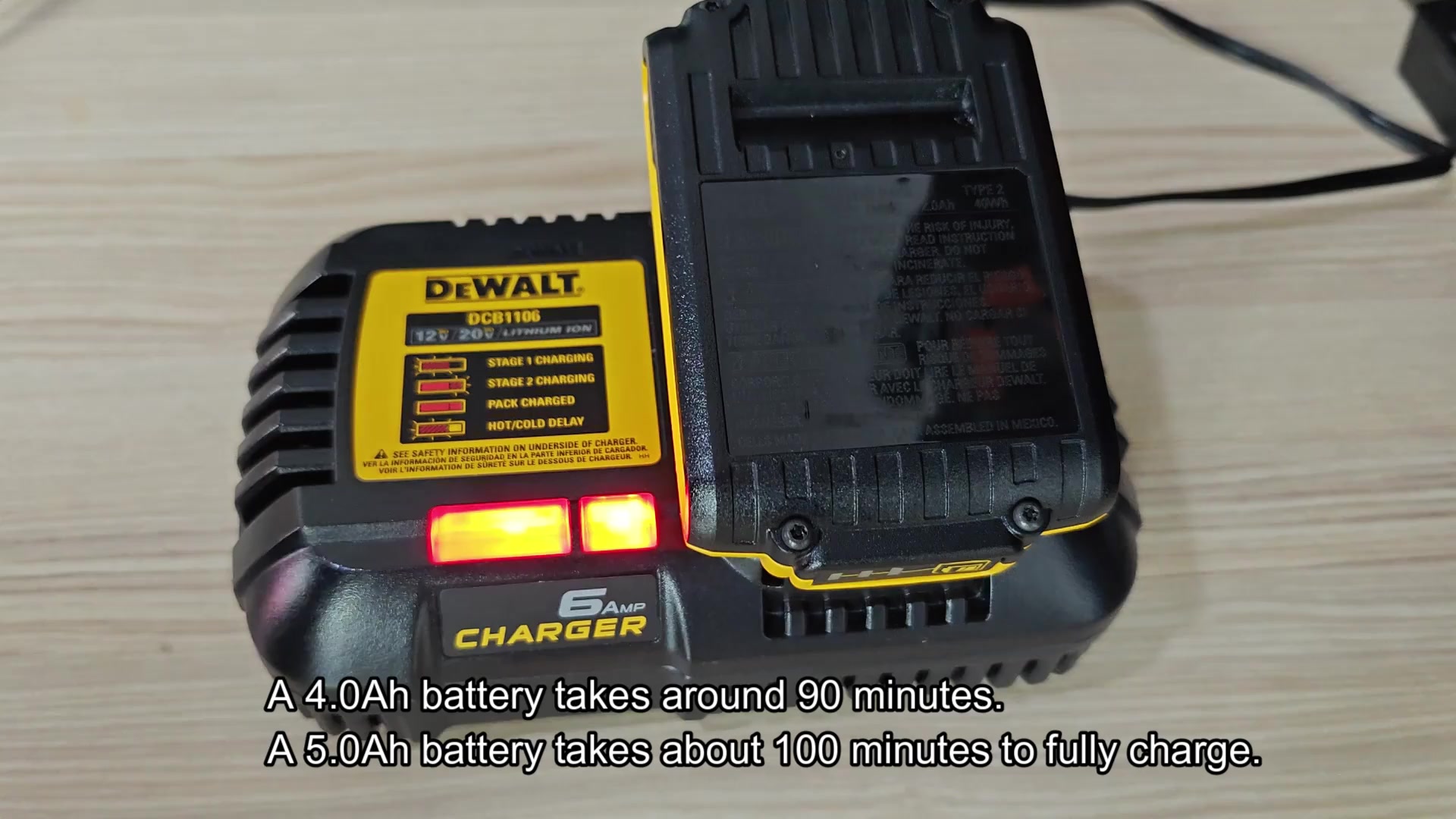 Charging times for larger capacity batteries Charging times for larger capacity batteries