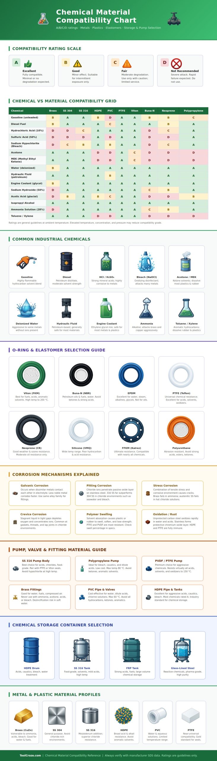 Chemical Material Compatibility Chart