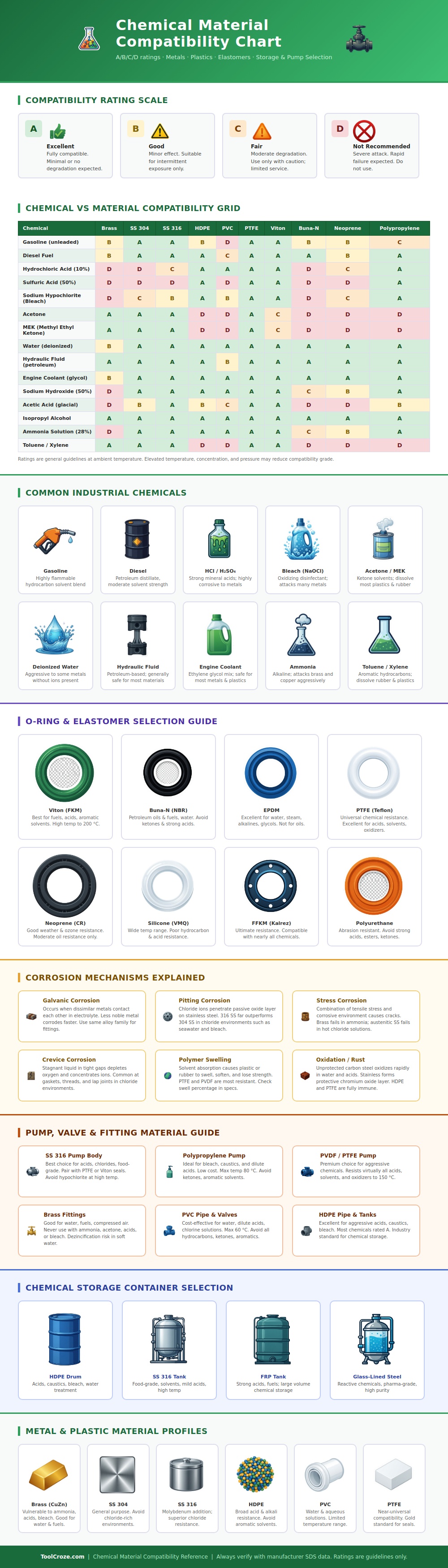 Chemical Material Compatibility Chart