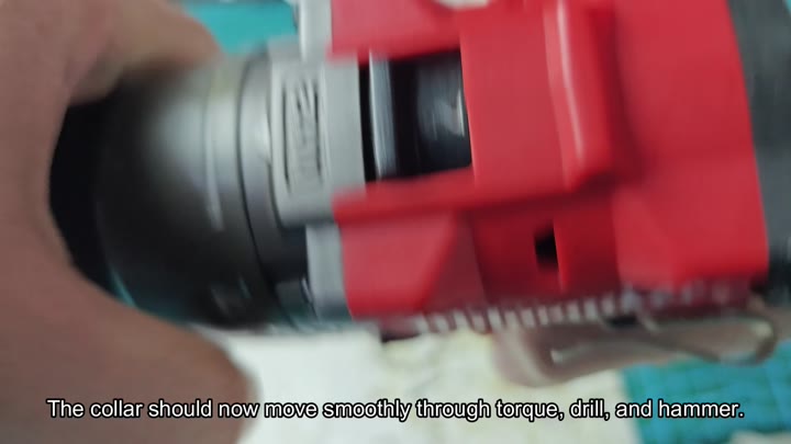 Collar moving smoothly through all modes Collar moving smoothly through all modes
