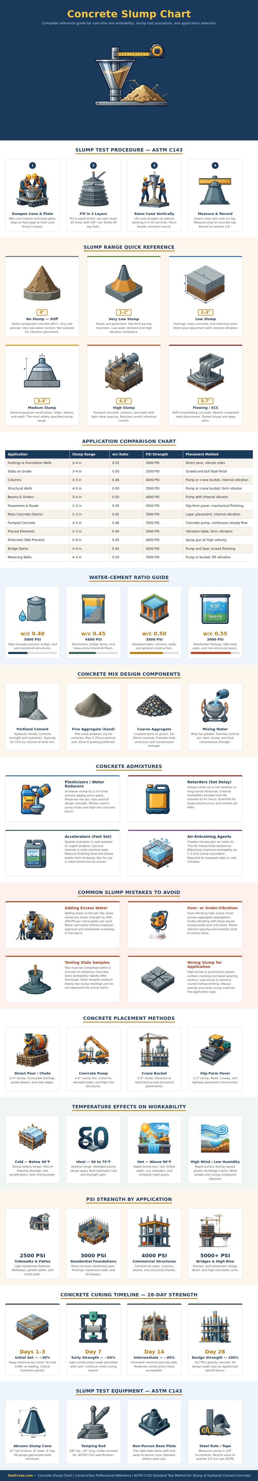 Concrete Slump Chart