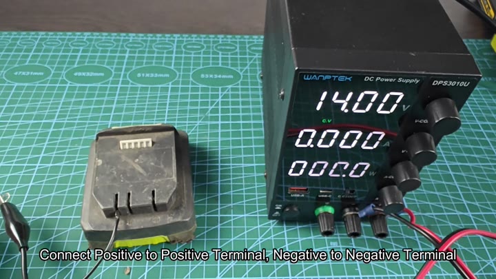 Connecting positive and negative terminals properly