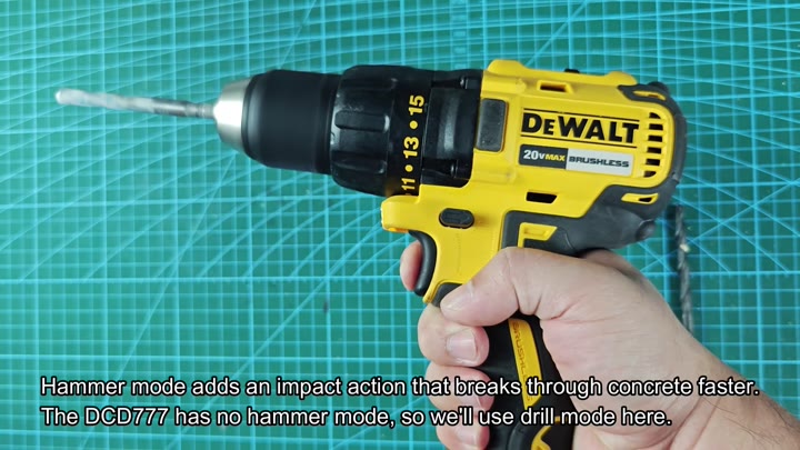 DCD777 model lacks hammer drill mode DCD777 model lacks hammer drill mode